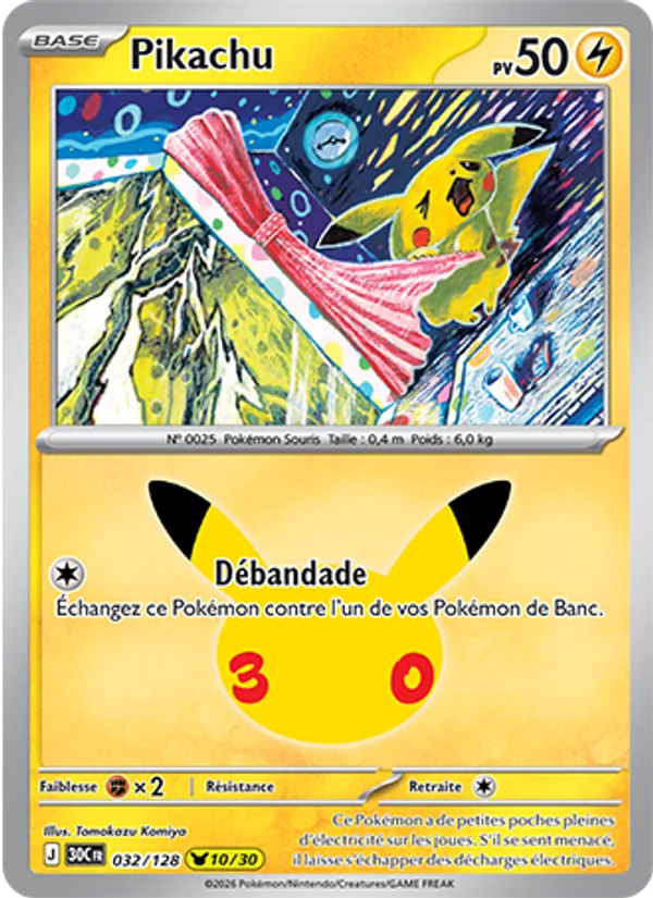 Carte Pokemon 032/128 Pikachu | LorenZone