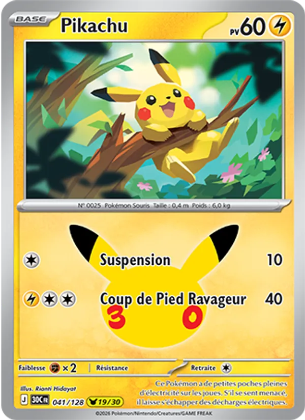 Carte Pokemon 041/128 Pikachu | LorenZone