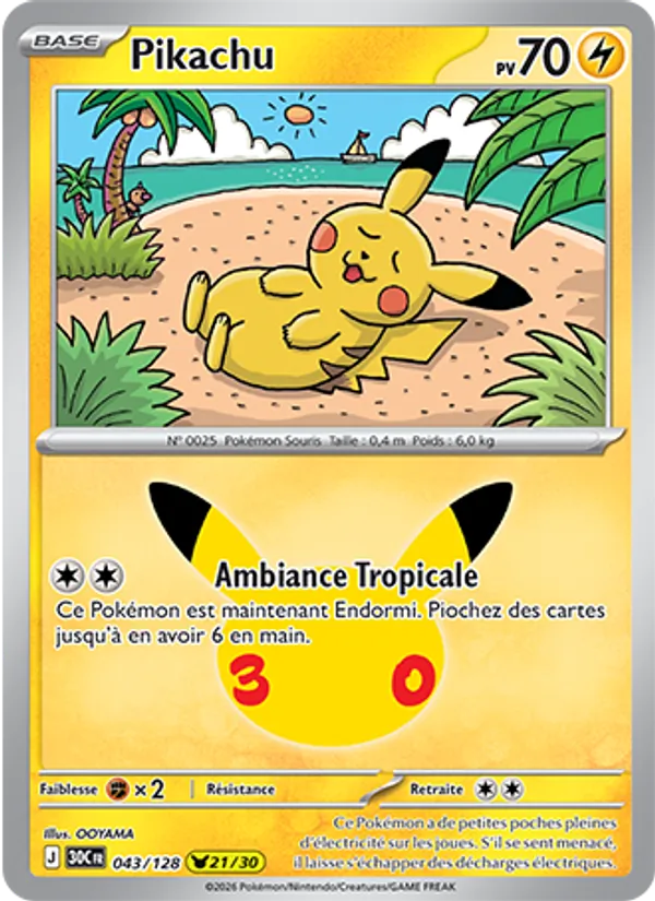 Carte Pokemon 043/128 Pikachu | LorenZone