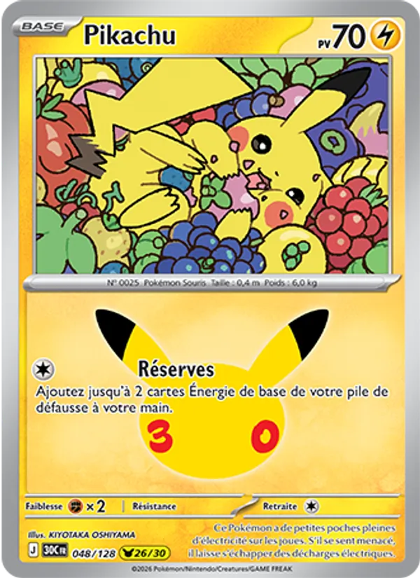 Carte Pokemon 048/128 Pikachu | LorenZone