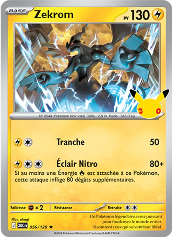 Carte Pokemon 056/128 Zekrom | LorenZone
