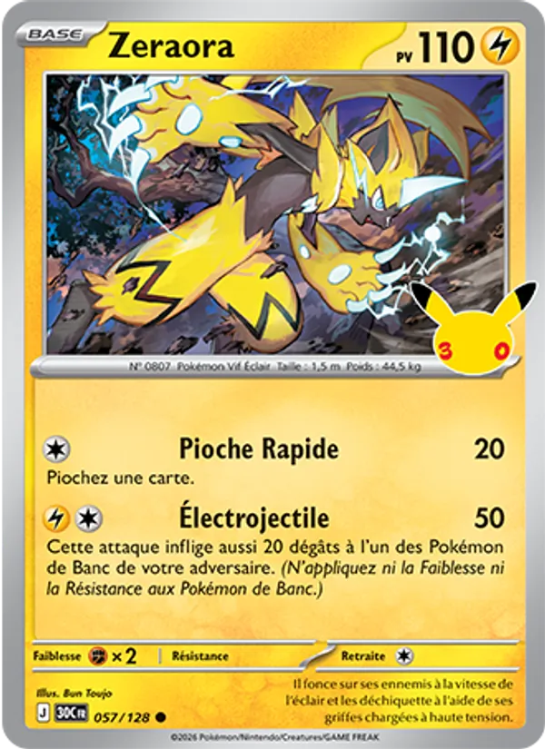 Carte Pokemon 057/128 Zeraora | LorenZone