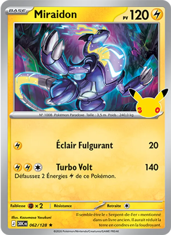 Carte Pokemon 062/128 Miraidon | LorenZone