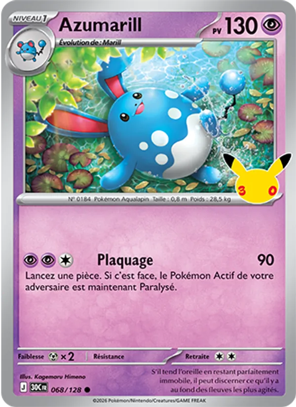 Carte Pokemon 068/128 Azumarill | LorenZone