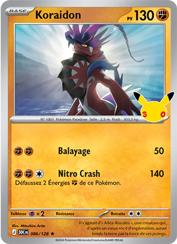 Carte Pokemon 086/128 Koraidon | LorenZone