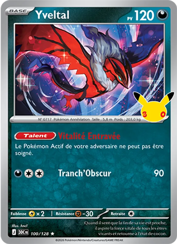 Carte Pokemon 100/128 Yveltal | LorenZone