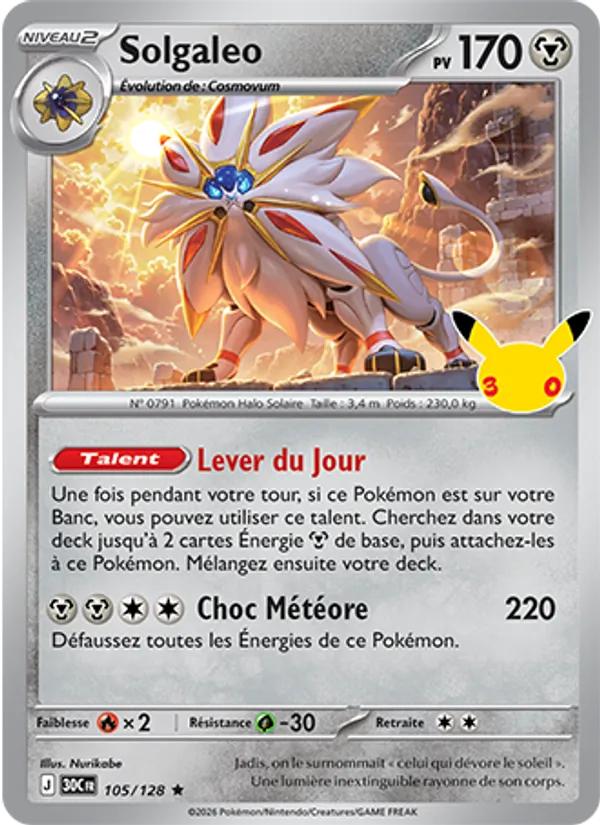 Carte Pokemon 105/128 Solgaleo | LorenZone