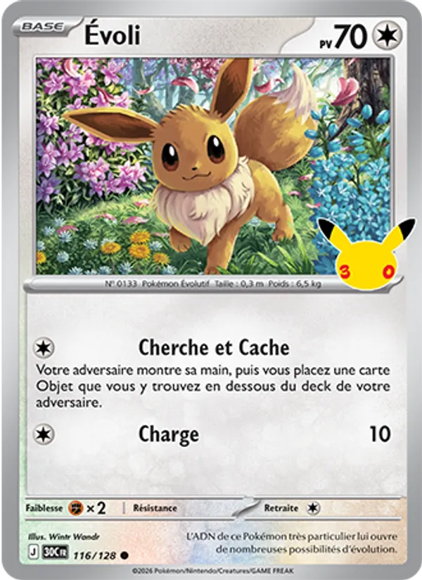 Carte Pokemon 116/128 Évoli | LorenZone