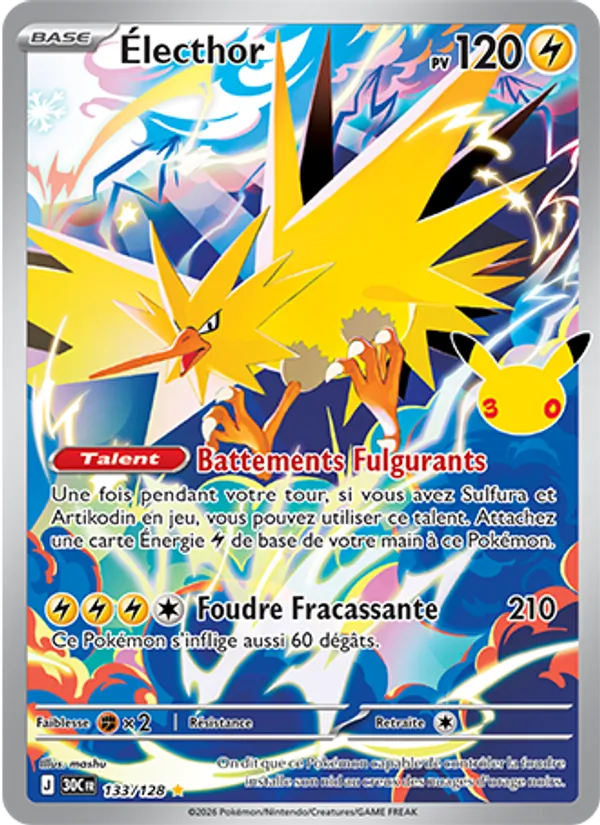 Carte Pokemon 133/128 Électhor Illustration Rare | LorenZone