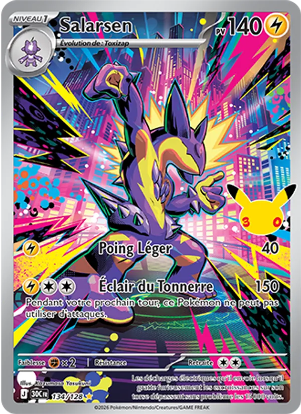 Carte Pokemon 134/128 Salarsen Illustration Rare | LorenZone
