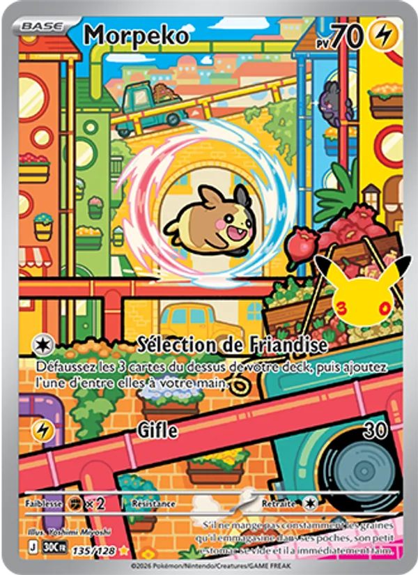Carte Pokemon 135/128 Morpeko Illustration Rare | LorenZone