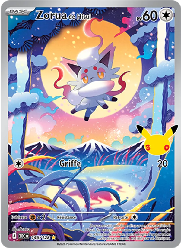 Carte Pokemon 145/128 Zorua de Hisui Illustration Rare | LorenZone