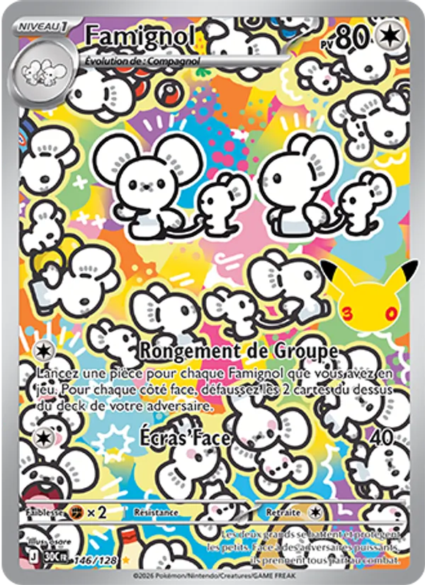 Carte Pokemon 146/128 Famignol Illustration Rare | LorenZone