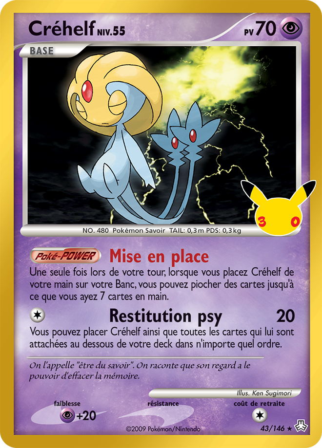 Carte Pokemon CC10 Créhelf Collection Classique 43/146 | LorenZone