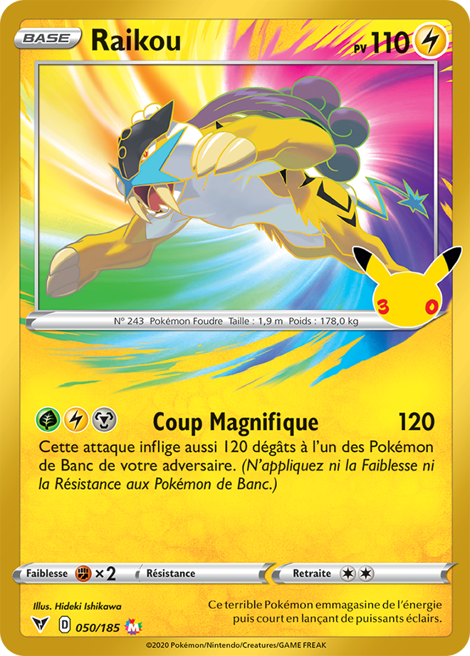 Carte Pokemon CC12 Raikou Collection Classique 050/185 | LorenZone