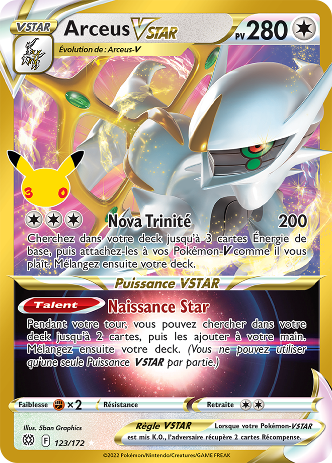 Carte Pokemon CC27 Arceus-VSTAR Collection Classique 123/172 | LorenZone