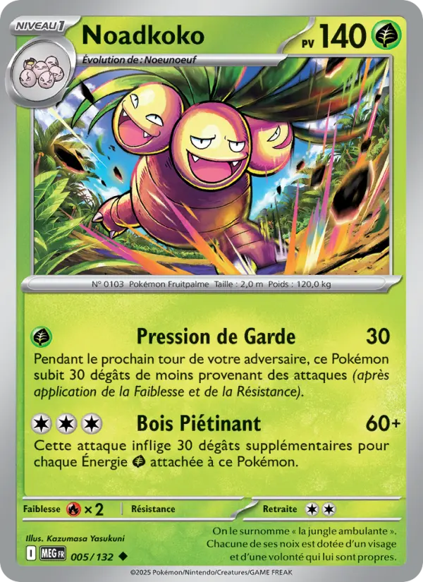 Carte Pokemon 005/132 Noadkoko Reverse | LorenZone