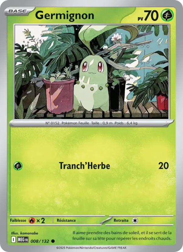 Carte Pokemon 008/132 Germignon Reverse | LorenZone