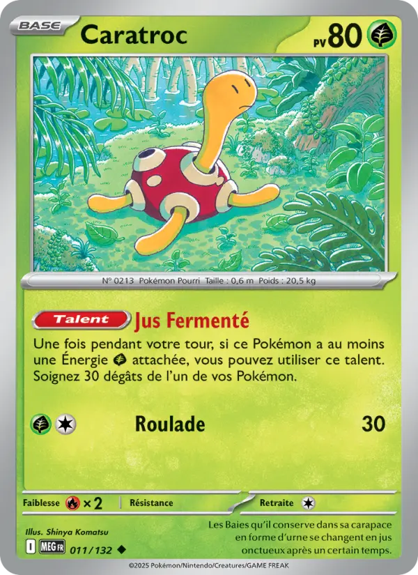 Carte Pokemon 011/132 Caratroc Reverse | LorenZone