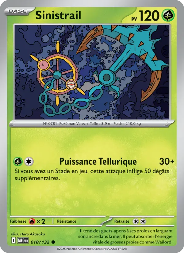 Carte Pokemon 018/132 Sinistrail Reverse | LorenZone