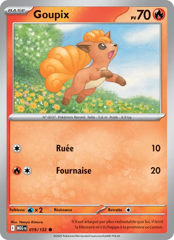Carte Pokemon 019/132 Goupix Reverse | LorenZone