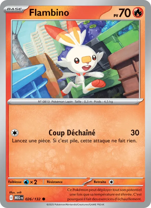 Carte Pokemon 026/132 Flambino Reverse | LorenZone