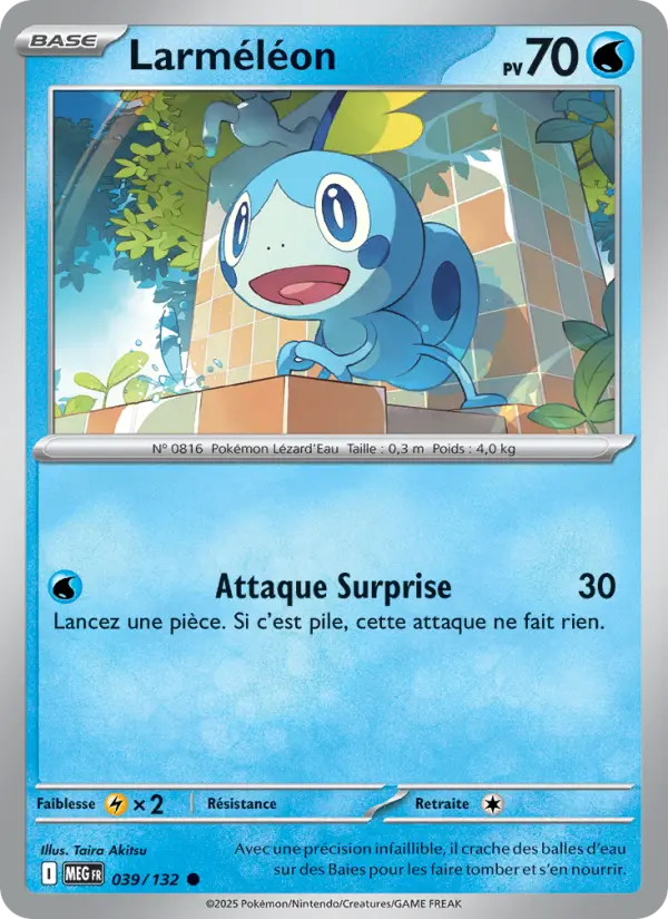 Carte Pokemon 039/132 Larméléon Reverse | LorenZone