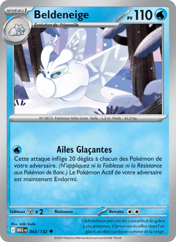Carte Pokemon 043/132 Beldeneige Reverse | LorenZone