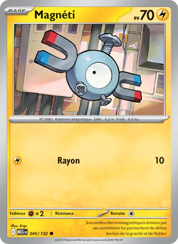 Carte Pokemon 045/132 Magnéti Reverse | LorenZone