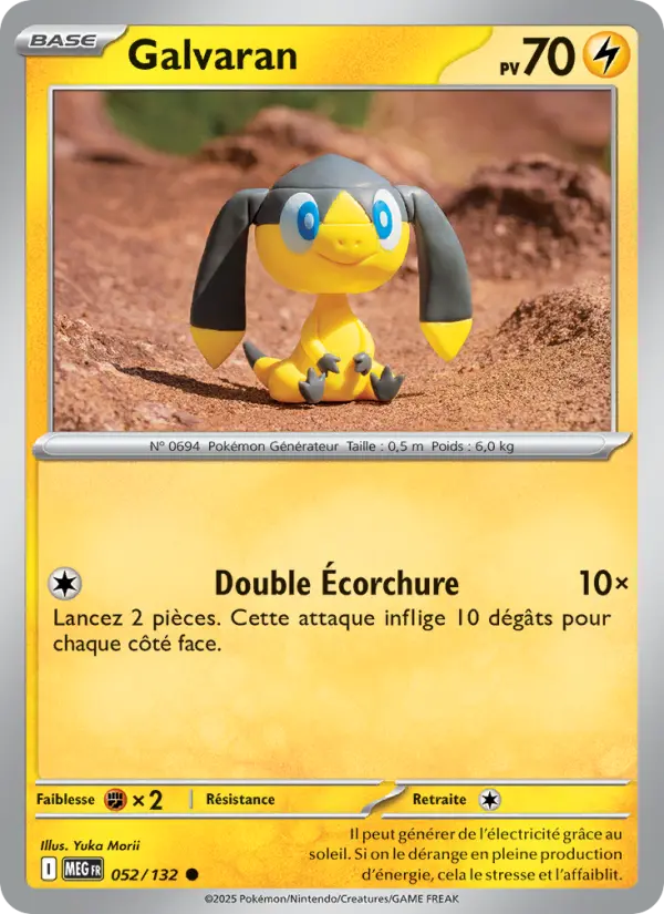 Carte Pokemon 052/132 Galvaran Reverse | LorenZone