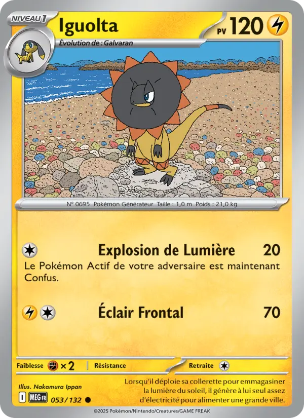 Carte Pokemon 053/132 Iguolta Reverse | LorenZone