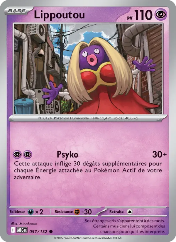 Carte Pokemon 057/132 Lippoutou Reverse | LorenZone
