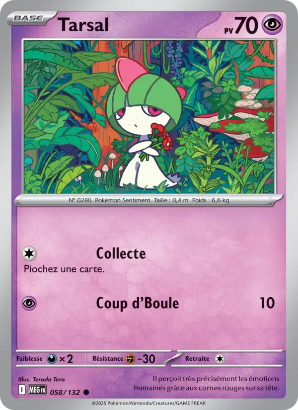Carte Pokemon 058/132 Tarsal Reverse | LorenZone