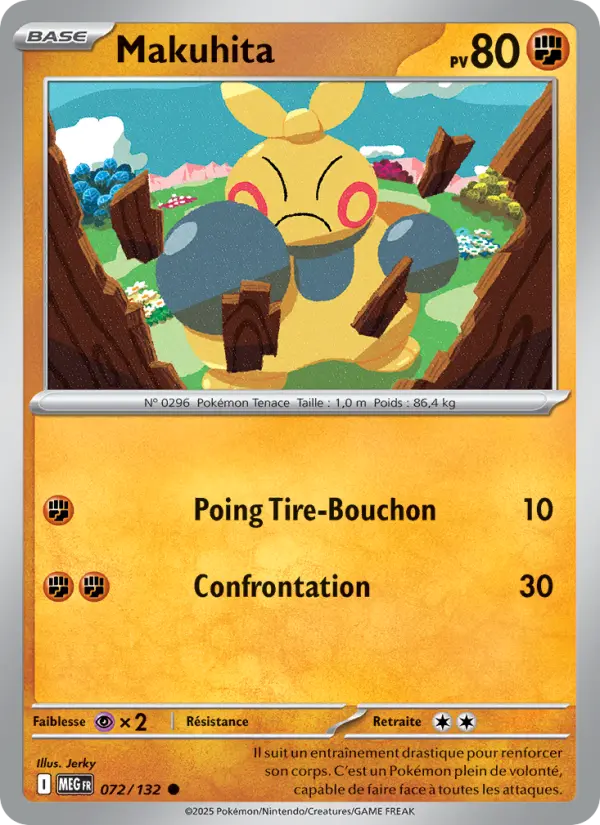 Carte Pokemon 072/132 Makuhita Reverse | LorenZone