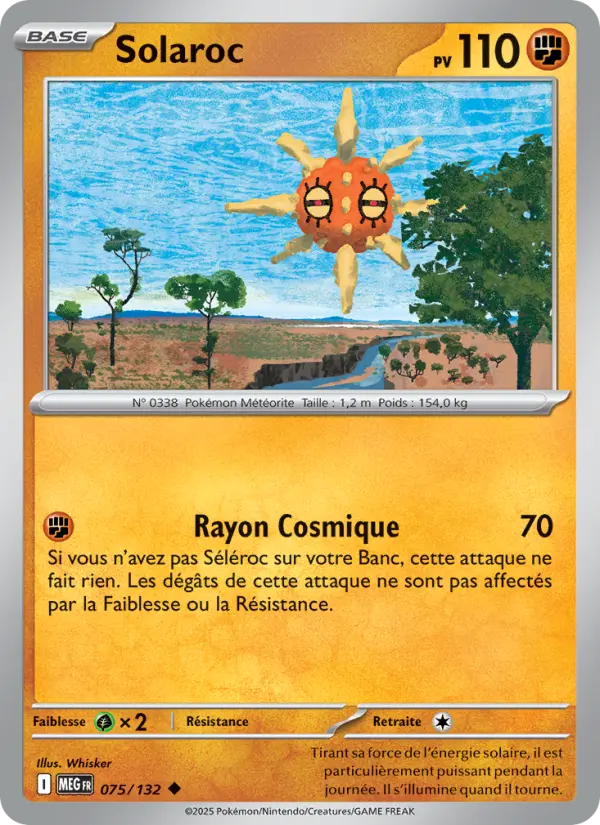 Carte Pokemon 075/132 Solaroc Reverse | LorenZone