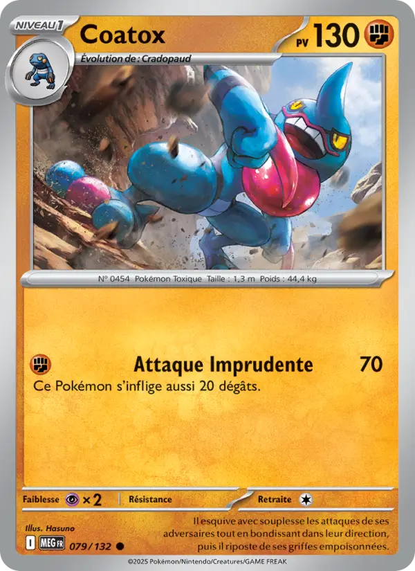Carte Pokemon 079/132 Coatox Reverse | LorenZone