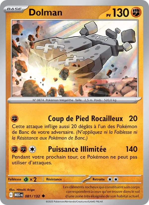 Carte Pokemon 081/132 Dolman Reverse | LorenZone