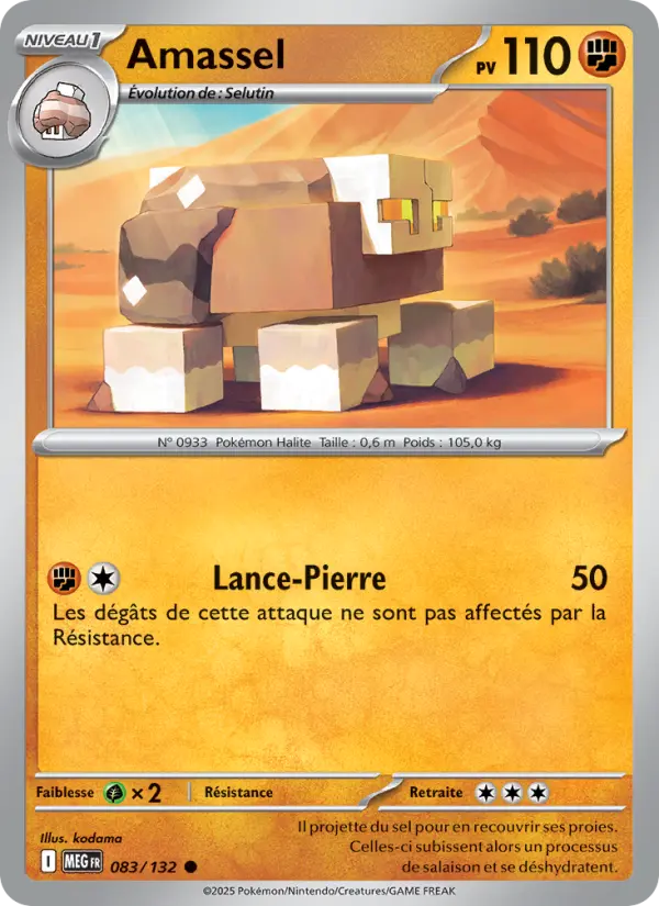 Carte Pokemon 083/132 Amassel Reverse | LorenZone