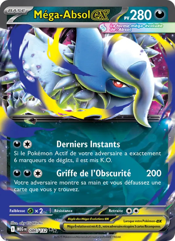 Carte Pokemon 086/132 Méga-Absol-ex Holo | LorenZone