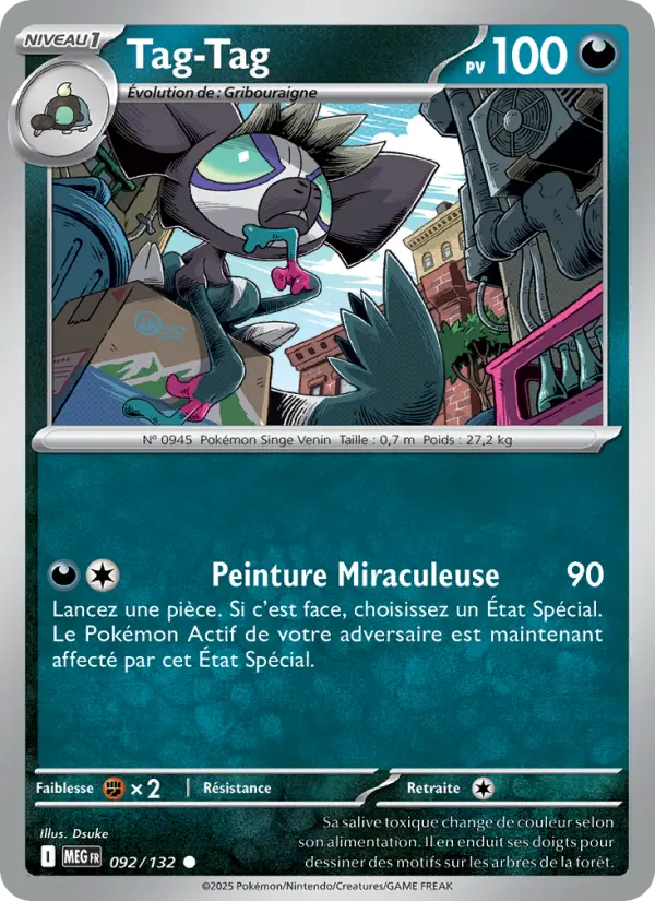 Carte Pokemon 092/132 Tag-Tag Reverse | LorenZone
