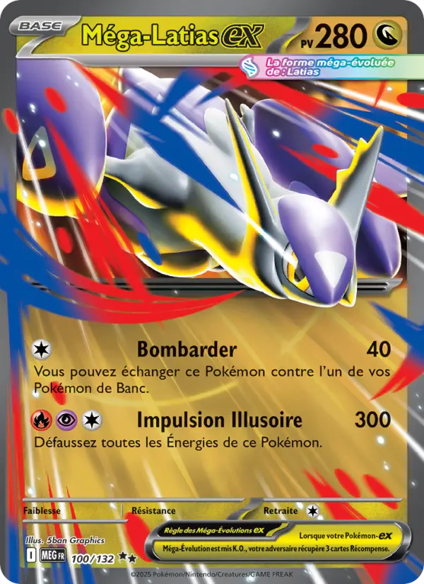 Carte Pokemon 100/132 Méga-Latias-ex Holo | LorenZone