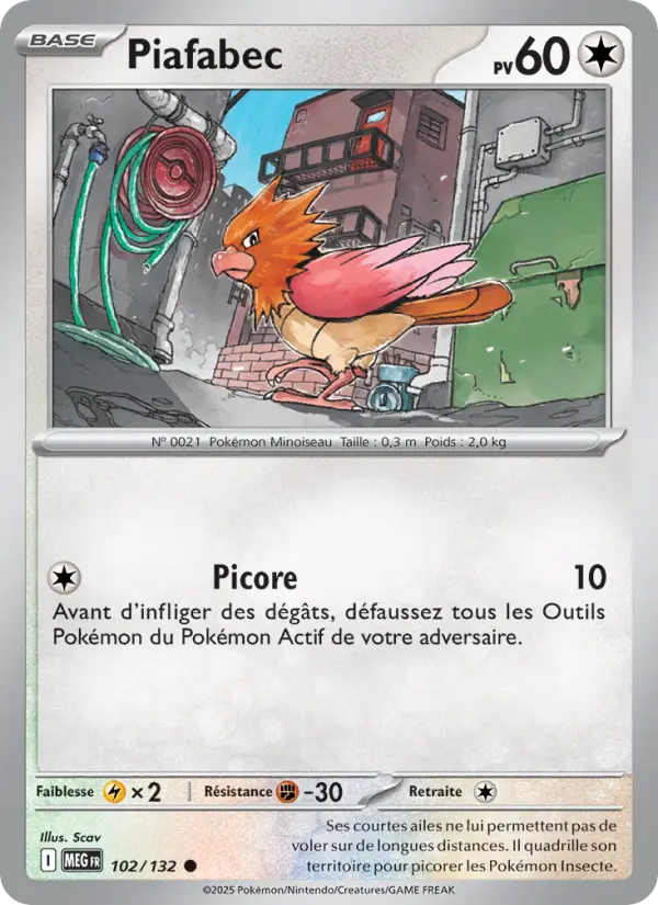 Carte Pokemon 102/132 Piafabec Reverse | LorenZone