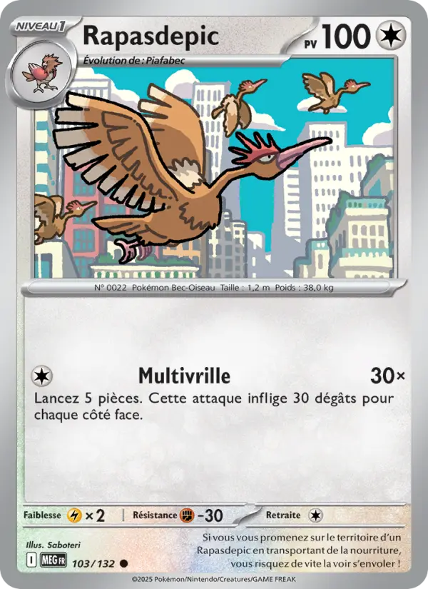 Carte Pokemon 103/132 Rapasdepic Reverse | LorenZone