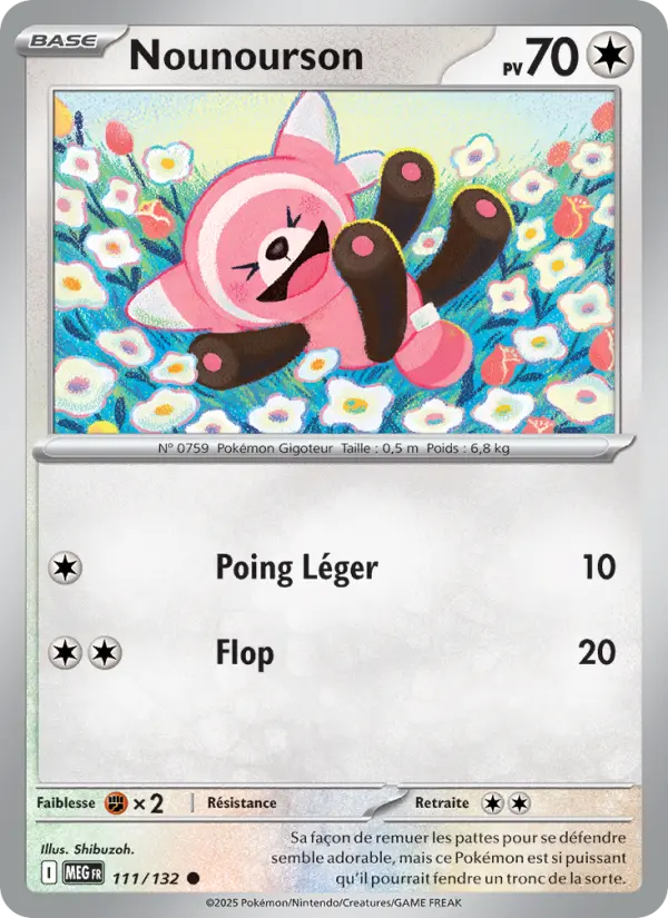 Carte Pokemon 111/132 Nounourson Reverse | LorenZone