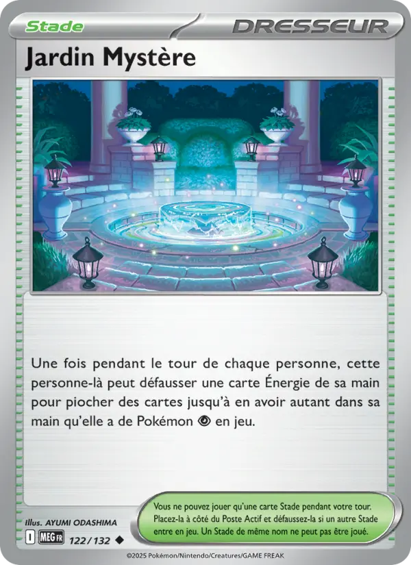 Carte Pokemon 122/132 Jardin Mystère Reverse | LorenZone