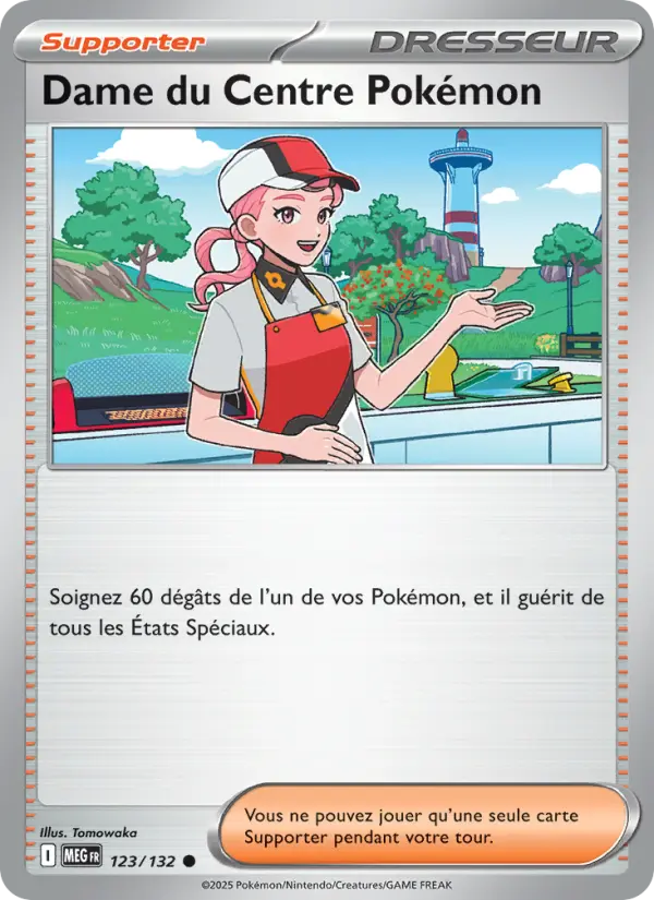 Carte Pokemon 123/132 Dame du Centre Pokémon Reverse | LorenZone