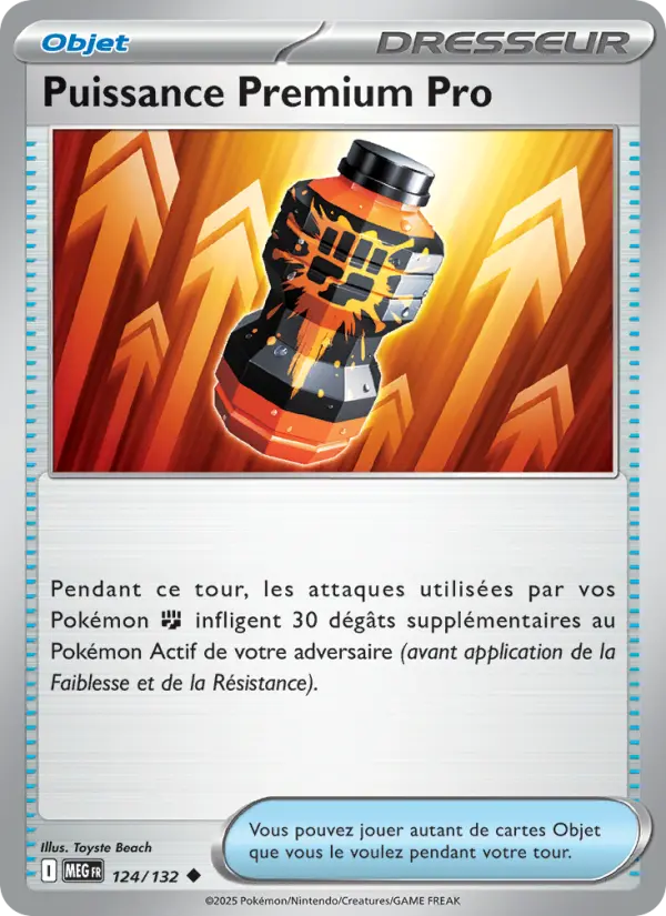 Carte Pokemon 124/132 Puissance Premium Pro Reverse | LorenZone