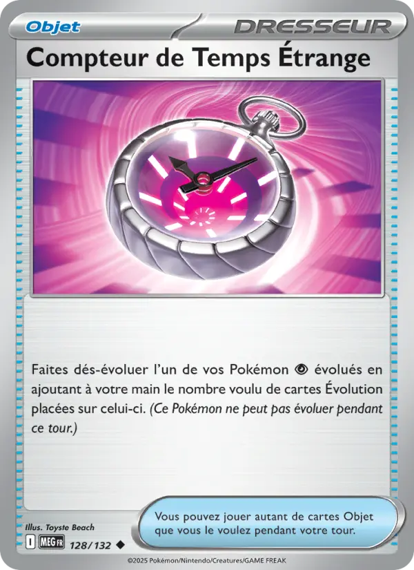 Carte Pokemon 128/132 Compteur de Temps Étrange Reverse | LorenZone