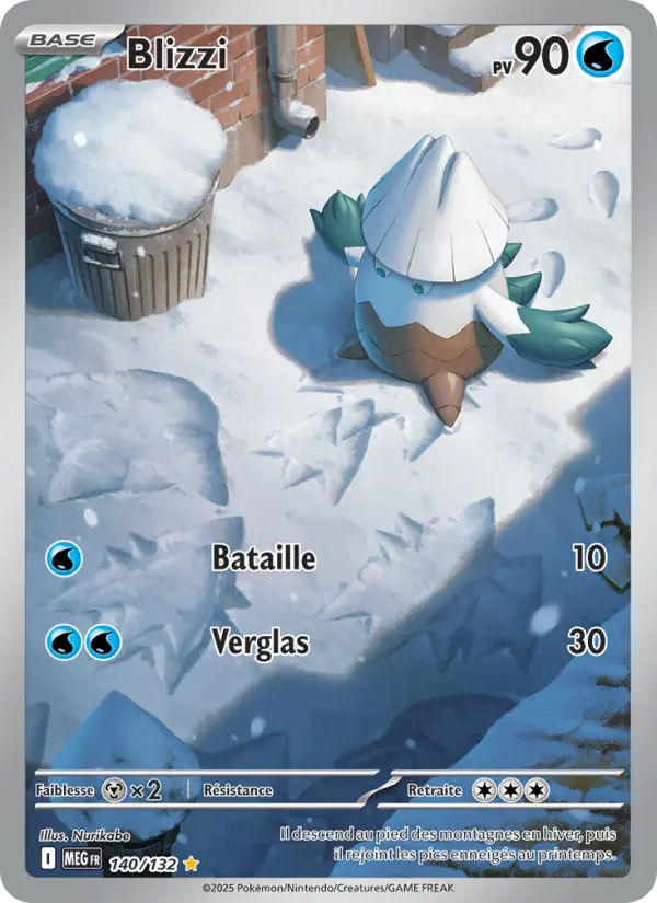 Carte Pokemon 140/132 Blizzi Illustration Rare | LorenZone