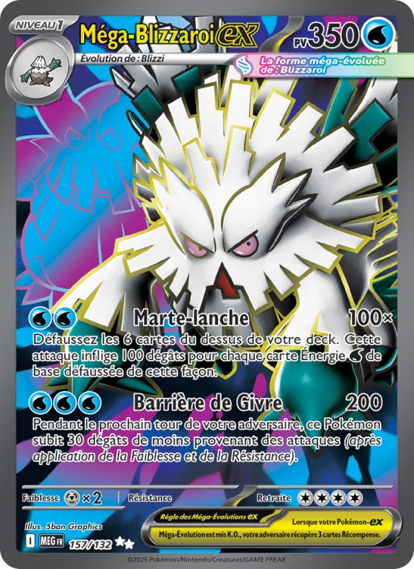 Carte Pokemon 157/132 Méga-Blizzaroi-ex Holo | LorenZone
